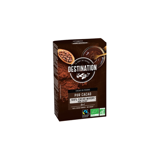 [15893] CACAO PURO 100% (10-12% MATERIA GRASA) BIO 250G DESTINATION