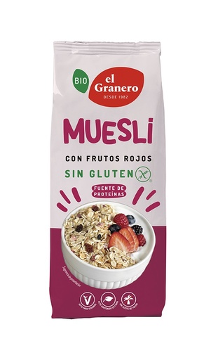[22116] MUESLI FRUTOS ROJOS SIN GLUTEN 375G EL GRANERO