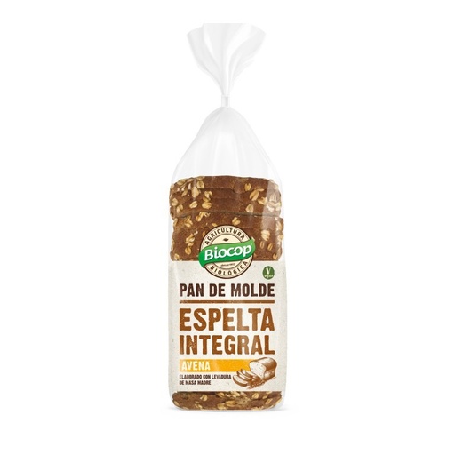 [18672] PAN MOLDE ESPELTA INTEGRAL AVENA 400G BIOCOP