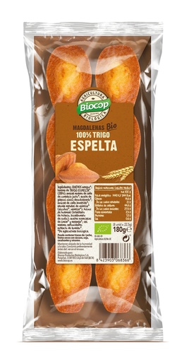 [27817] MAGDALENAS TRIGO ESPELTA 100% 180G BIOCOP