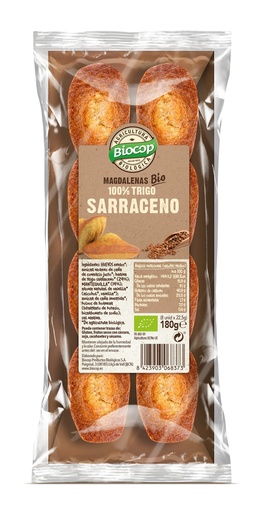 [27816] MAGDALENAS TRIGO SARRACENO 100% 180G BIOCOP