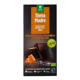 CHOCOLATE 85% CON CARAMELO Y SAL 100G TIERRA MADRE