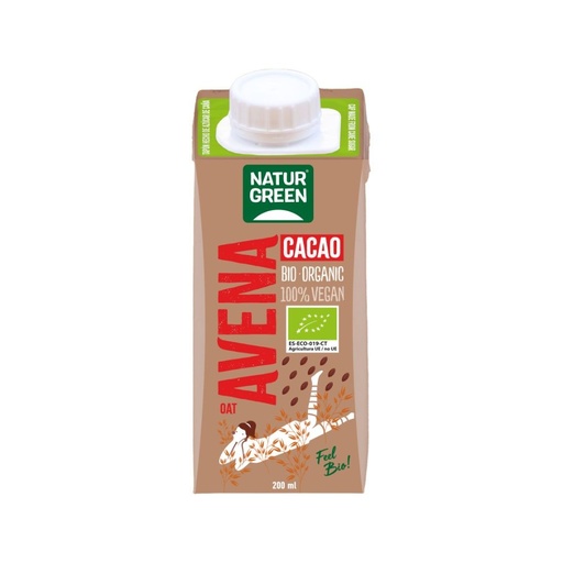 [2698] BEBIDA DE AVENA CACAO 200ML NATURGREEN