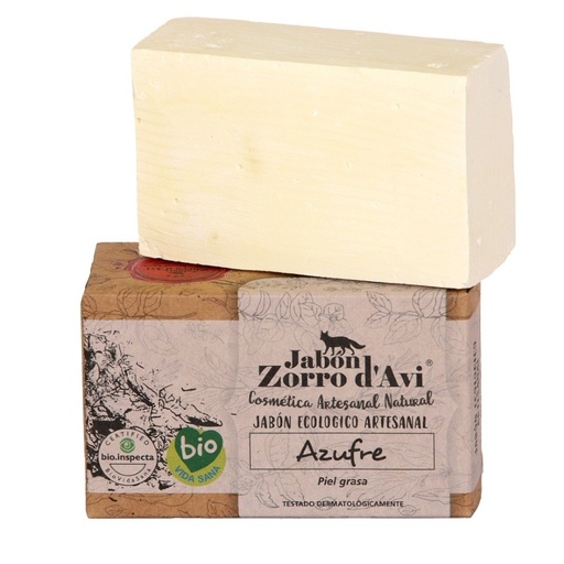 [27467] JABÓN DE AZUFRE 120G ECO JABÓN DE ZORRO