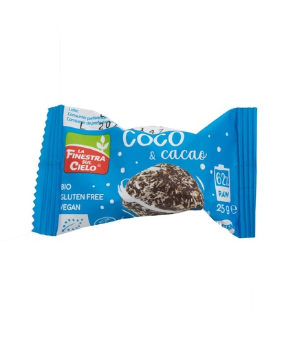 [26745] ENERGY BALL COCO Y CACAO 25G LA FINESTRA SUL CIELO
