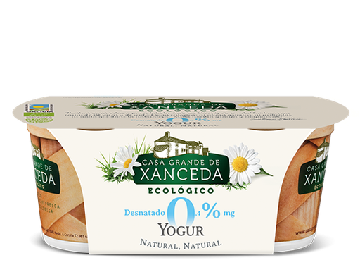 [14489] YOGUR NATURAL 0% CREMOSO 2X125G CASA XANCEDA