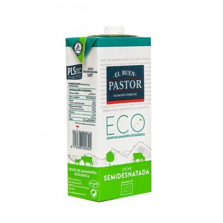 [15569] LECHE SEMIDESNATADA 1L EL BUEN PASTOR
