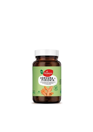 [27365] CÚRCUMA+PIMIENTA BIO 60UD EL GRANERO INTEGRAL