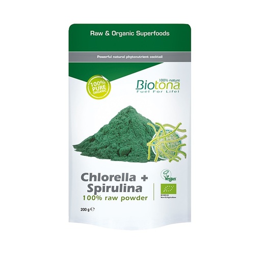 [12312] CHLORELLA+SPIRULINA 200G BIOTONA