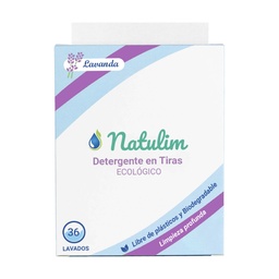 DETERGENTE EN TIRAS LAVANDA ECO 36UD NATULIM