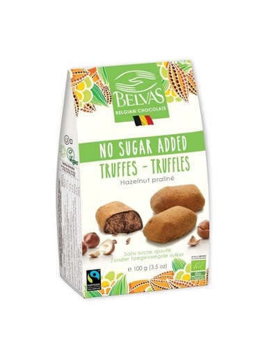 [19334] TRUFAS PRALINÉ BIO SIN AZÚCAR 100G BELVAS