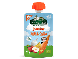 POUCH JUNIOR ZANAHORIA CON FRUTA Y YOGUR BIO 90G CASA XANCEDA