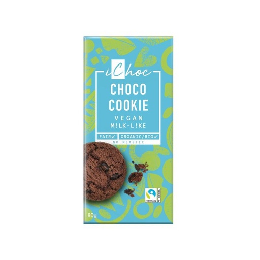 [13102] CHOCOLATE VEGANO COOKIES 80G ICHOC