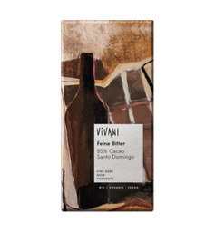CHOCOLATE NEGRO 85% 80G VIVANI