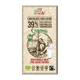 CHOCOLATE CON LECHE 39% 100G SOLÉ