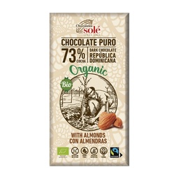 CHOCOLATE NEGRO 73% CON ALMENDRAS 150G SOLÉ