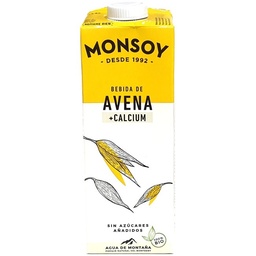 BEBIDA DE AVENA CON ALGA LITHOTHAMNIUM CALCAREUM BIO 1L MONSOY