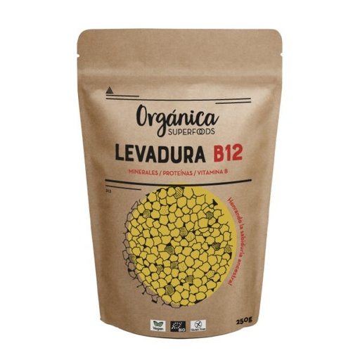 [28841] LEVADURA NUTRICIONAL +B12 250G ORGANICA SUPERFOODS