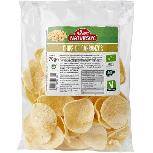 [16299] CHIPS GARBANZOS 70G NATURSOY