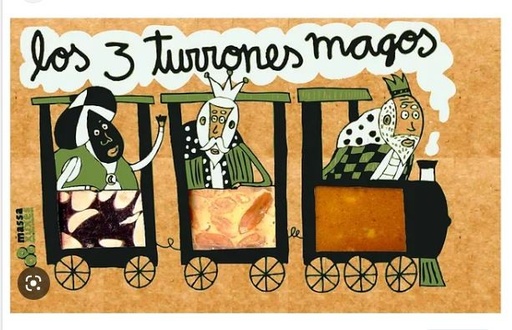[22713] TRES TURRONES MAGOS EN TREN 300G MASSAXUXES