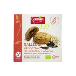 GALLETAS DE QUINOA RELLENAS DE CACAO SIN GLUTEN 200G GERMINAL