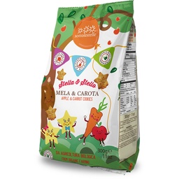 GALLETAS STELLA&STELLO CON MANZANA Y ZANAHORIA 300 G SOTTOLESTELLE