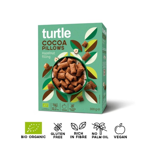 [29153] ALMOHADILLAS DE CHOCOLATE RELLENAS DE AVELLANA 300G TURTLE