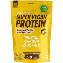 SUPER VEGAN PROTEIN PLÁTANO Y VAINILLA 400G ISWARI