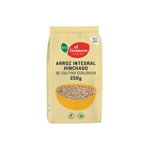 [1616] ARROZ INTEGRAL HINCHADO 250G GRANERO