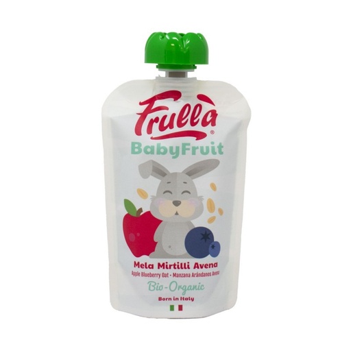 [28647] PURE MANZANA, ARANDANOS Y AVENA 100 G BABY FRULLA BIO