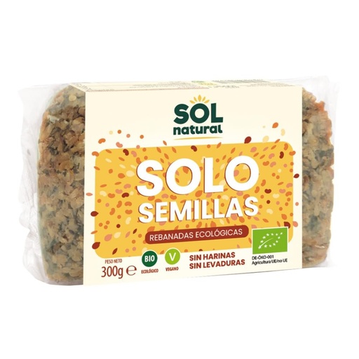 [29399] PAN SOLO SEMILLAS SIN HARINA NI LEVADURA 300G BIO SOL NATURAL