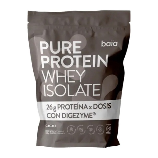 [29939] PURÉ PROTEIN WHEY ISOLATE CACAO 750G BAIA FOOD