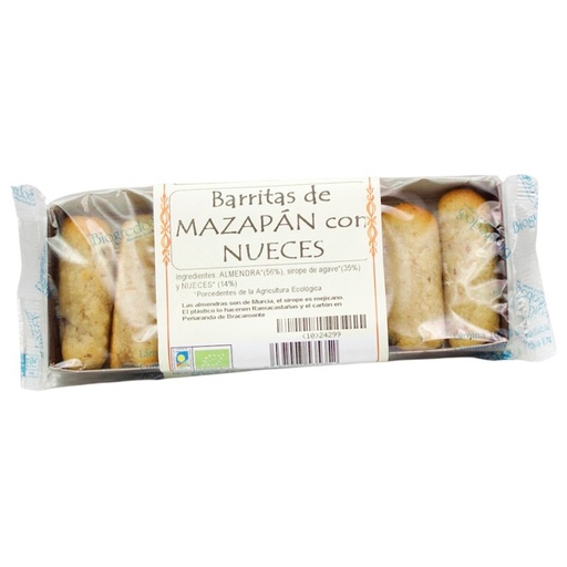 [29601] BARRITAS DE MAZAPAN Y NUECES 130G BIOGREDOS