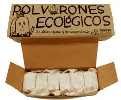 [29581] POLVORONES SIN GLUTEN VEGANOS CON ERITRITOL 210G 6 UD MASSAXUXES