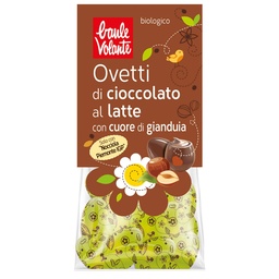 HUEVOS PEQUEÑOS DE PASCUA CHOCOLATE CON LECHE SORPRESA 100G BAULE VOLANTE