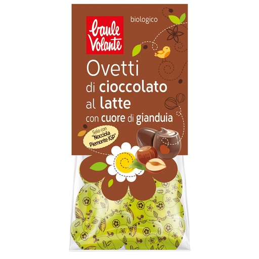 [28862] HUEVOS PEQUEÑOS DE PASCUA CHOCOLATE CON LECHE SORPRESA 100G BAULE VOLANTE