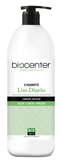 [14247] CHAMPÚ USO DIARIO ALOE COCO Y MALVA 1L BIOCENTER