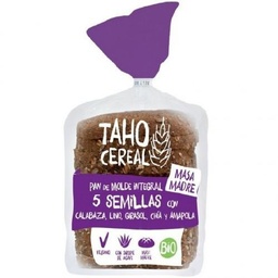 PAN MOLDE 5 SEMILLAS INTEGRAL MASA MADRE 400G TAHO