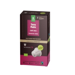 CÁPSULAS COMPOSTABLES CAFÉ INTENSO 10UD 50G TIERRA MADRE