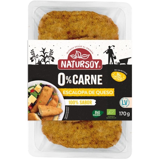 [28907] ESCALOPA CON QUESO 200G NATURSOY