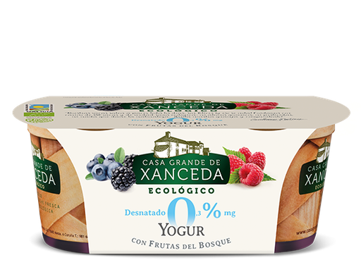 [10683] YOGUR DESNATADO FRUTAS BOSQUE 2X125G CASA GRANDE XANCEDA