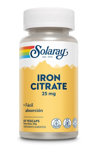 [14074] IRON 25MG 60CAP SOLARAY