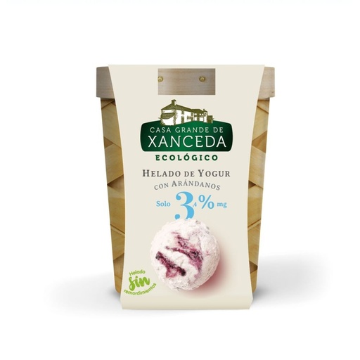 [20076] HELADO YOGUR CON ARANDANOS 500ML CASA XANCEDA