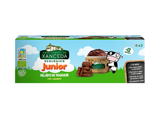 [19682] HELADO YOGUR CHOCOLATE 3X100ML CASA XANCEDA