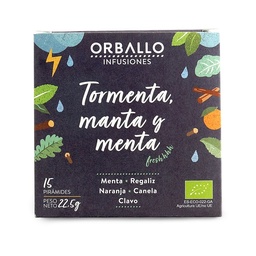 INFUSIÓN TORMENTA MANTA Y MENTA 12UD ORBALLO