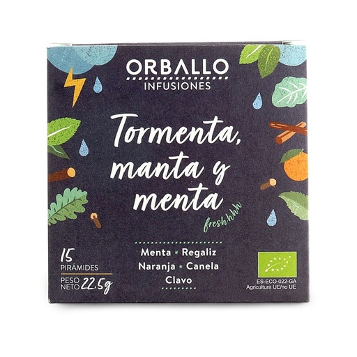 [16468] INFUSIÓN TORMENTA MANTA Y MENTA 12UD ORBALLO