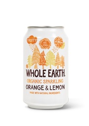 REFRESCO NARANJA LIMÓN SIN AZÚCAR 330ML WHOLE EARTH