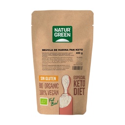 MEZCLA DE HARINAS PARA PAN KETO BIO 400G NATURGREEN