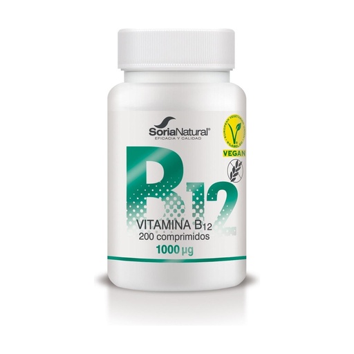 [27301] VITAMINA B12 1000µg 200 COMP SORIA NATURAL