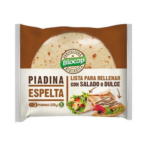 [14750] PIADINA ESPELTA 3 UD 225G BIOCOP